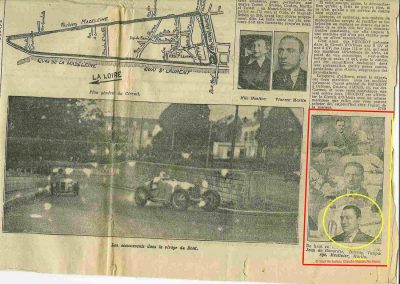 1934 27 05 Circuit d'Orléans. Amilcar, C.A. Martin Pousse, de Gavardie, Scaron, Mestivier, 6cyl.-4 et MCO. Blot. 5