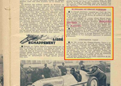 1934 27 05 Circuit d'Orléans. Amilcar, C.A. Martin Pousse, de Gavardie, Scaron, Mestivier, 6cyl.-4 et MCO. Blot. 6