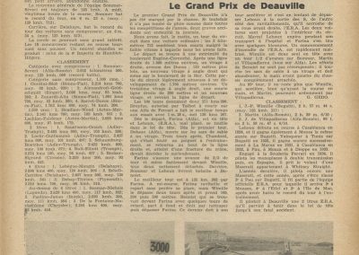 1936 -- 06 le 1er GP de Deauville. DC de Chambost et Le Houx E.R.A. GP Sao-Polo accident Hellé Nice. 1