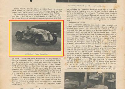 1936 20 09 Salon Auto de Paris, Delahaye Roadster Figoni, l'Amilcar Pégase 2500cc et Bugatti Roadster 57 S,. 1