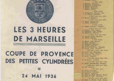 1936 24 05 les 3 Heures de Marseille-Miramas, ''Coupe de Provence'' des petites cylindrées. C.A. Martin Amilcar MCO n° 56. 1_