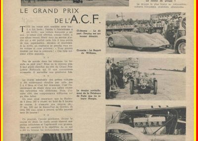 1936 28 06 G.P. de l'A.C.F. à Montlhéry. 20ème C.A. Martin Fiat Coppa d'Oro. Veyron-Williams 6ème. 1