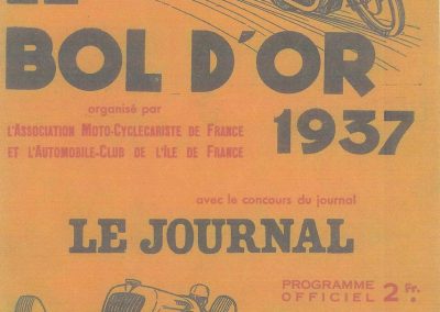 1937 15-17 05 Bol d'Or, le 16ème à Montlhéry. 1er Cat. Amilcar Horvilleur, Georges Grigard au volant de l'Amilcar Monoplace (ex; Blot). 1_