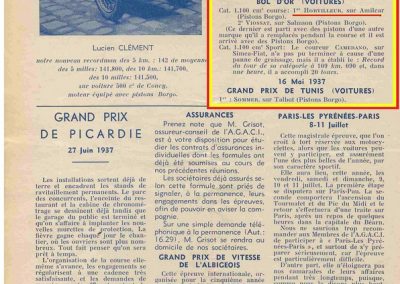 1937 15-17 05 Bol d'Or, le 16ème à Montlhéry. 1er Cat. Amilcar Horvilleur, Georges Grigard au volant de l'Amilcar Monoplace. 10_