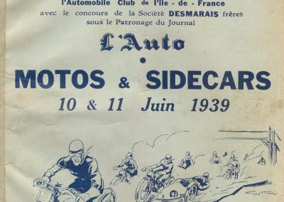 1939 11 06 les 24 heures du Bol d'Or, Circuit de 5 km à Montlhéry, les Coupes des Huiles Olazur, Desmarais Frères. Horvilleur. 1