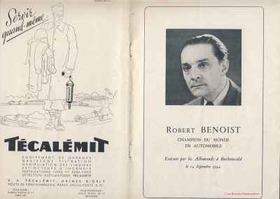 1945 09 09 Coupe de Paris, Bois de Boulogne, Porte Dauphine. Hommage à ''Robert Benoist''et ses camarades. 2
