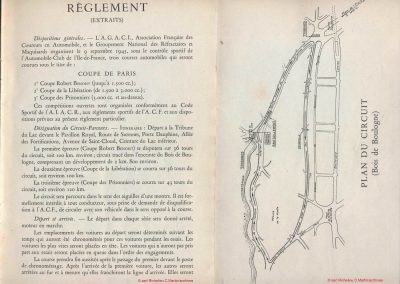 1945 09 09 Coupe de Paris, des Prisonniers, une R. Benoist, une de la Libération et 2 l'Ile de France) Bois Boulogne (Dauphine). Amilcar Ondet, Alfa 1750 Polledry. 3