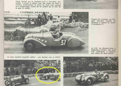 1946 09 06 Circuit de Saint Cloud, Inauguration de l'Autoroute de l'Ouest, Amilcar MCO 1500, C.A. Martin n° 51, Louveau Maserati. 10
