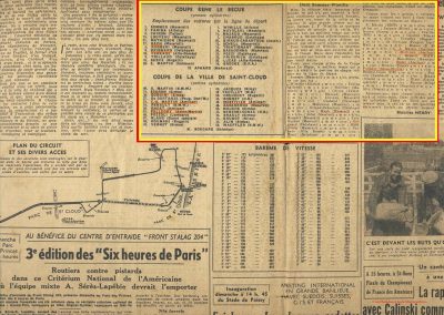 1946 09 06 Circuit de Saint Cloud, Inauguration de l'Autoroute de l'Ouest, Amilcar MCO 1500, C.A. Martin n° 51, Louveau Maserati. 2