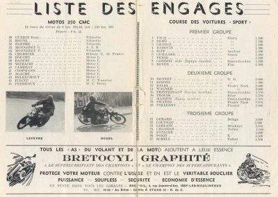 1949 09 10 GP du Salon de Paris à Monthléry Hommage à Williams, Pollédry, Grignard, Pozzi, Wagner, Sommer, Colibet Chef de piste... 4