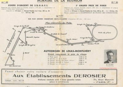 1949 24 04 GP Paris à Montlhéry, Hommage à Wimille, 1er Etancelin-Talbot. Coupe des Prisonniers, une Robert Benoist, une de la Libération. 1500 à compr. 4500 sans. 2