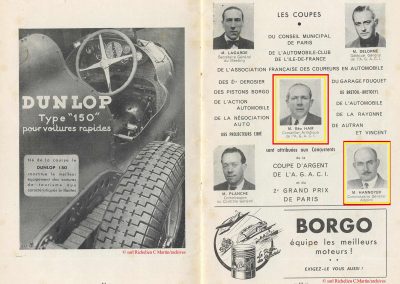 1949 24 04 GP de Paris ( le 2ème) à Linas-Montlhéry ''Coupe d'Argent'' Amilcar Monoplace 1er Le Jamtel. Tony Hannoyer. 13