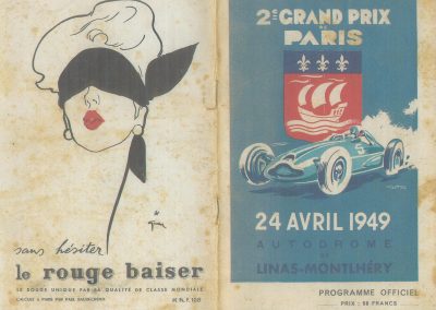 1949 24 04 GP de Paris, le 2ème ''la Coupe d'Argent'' à Linas-Monlhéry. Amilcar 6 cyl. usine Monoplace ''Dergi Spécial'' 1er Cat. 1100, Le Jamtel. 1